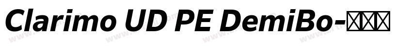 Clarimo UD PE DemiBo字体转换